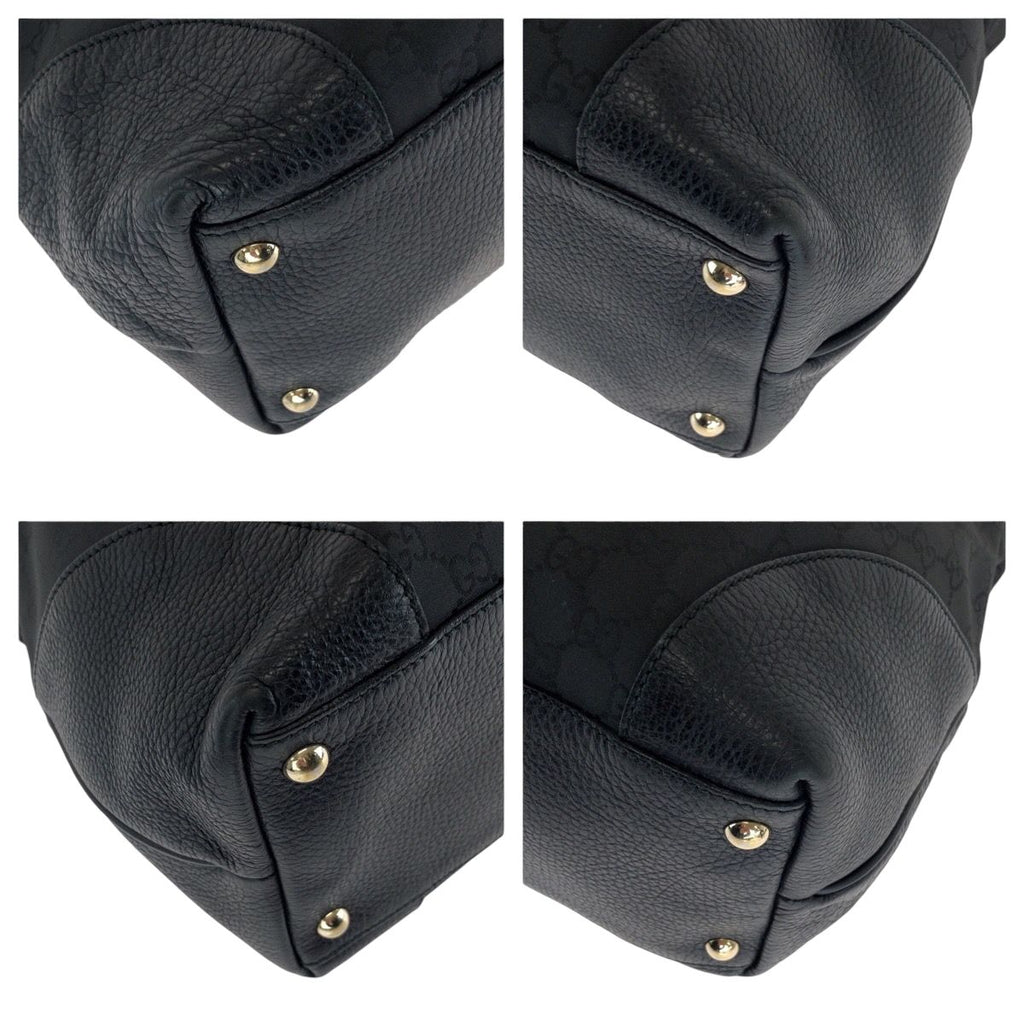 Gucci Black Gold Nylon Tote — view 3