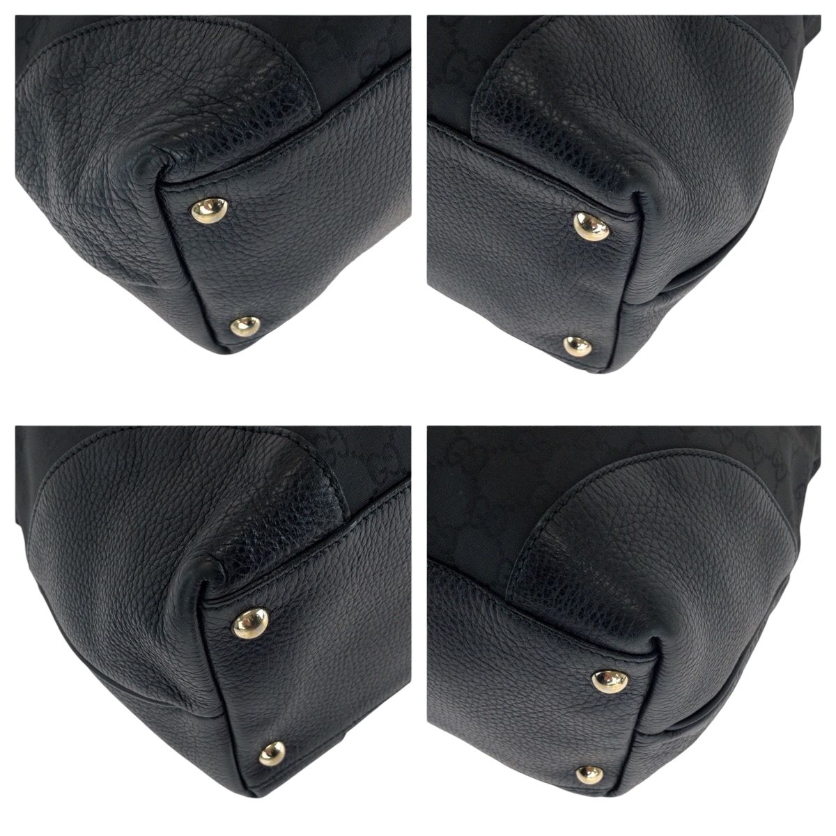 Gucci Black Gold Nylon Tote — view 3