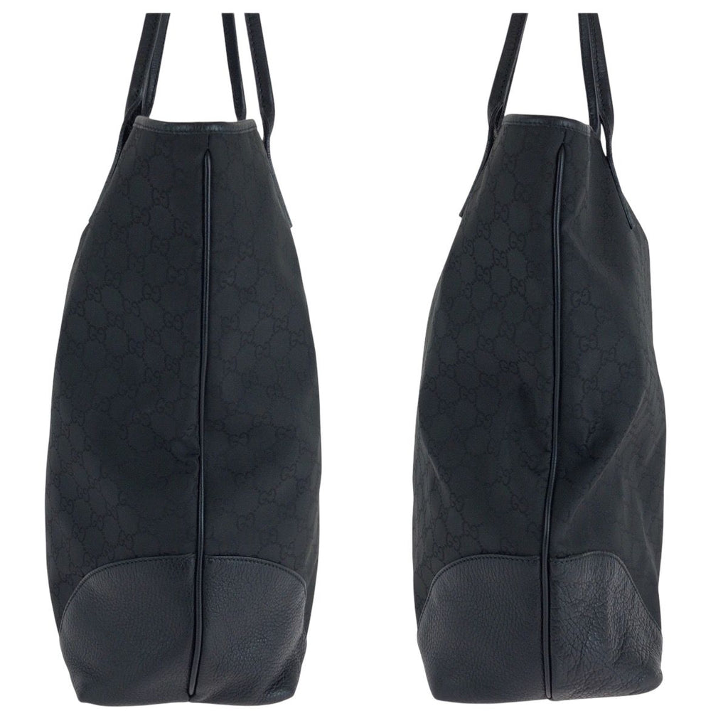 Gucci Black Gold Nylon Tote — view 8