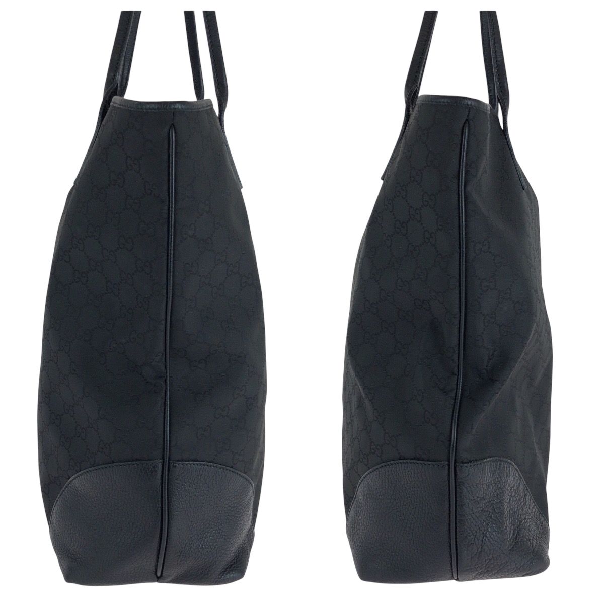 Gucci Black Gold Nylon Tote — view 8