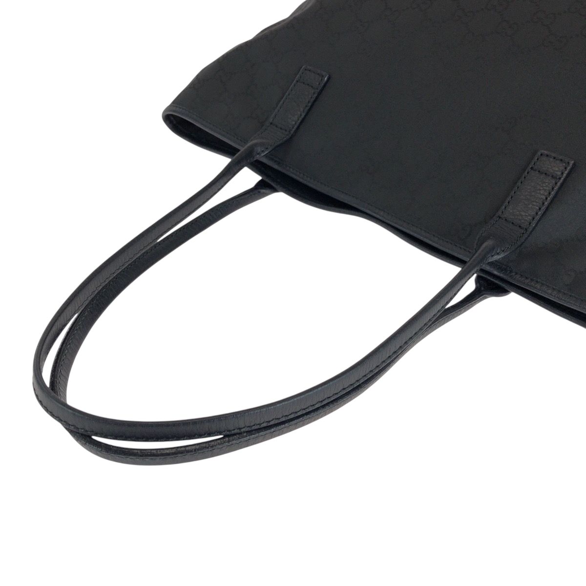 Gucci Black Gold Nylon Tote — view 5