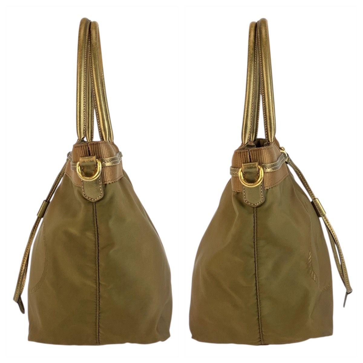 Prada Jacquard Tessuto Khaki Nylon 31 Tote — view 7