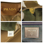 Prada Jacquard Tessuto Khaki Nylon 31 Tote — view 4