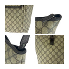 Gucci Beige Brown Silver GG Supreme Canvas Tote Shoulder — view 5