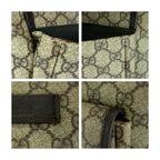 Gucci Beige Brown Silver GG Supreme Canvas Tote Shoulder — view 6