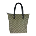 Gucci Beige Brown Silver GG Supreme Canvas Tote Shoulder — view 2