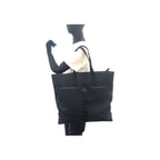 Gucci Black Silver GG Canvas Leather Tote Shoulder — view 7