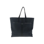 Gucci Black Silver GG Canvas Leather Tote Shoulder