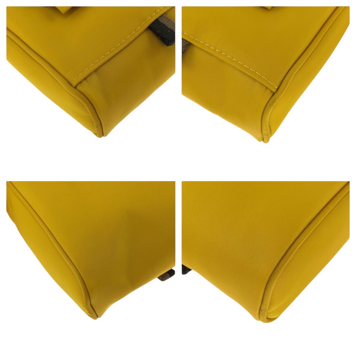 Fendi Logo Yellow Nylon Shoulder Bag Pochette — view 3