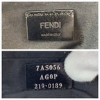 Fendi Logo Yellow Nylon Shoulder Bag Pochette — view 4