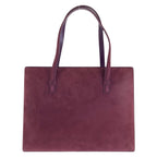 Loewe Anagram Purple Gold Suede Leather Tote Shoulder — view 2