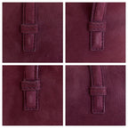Loewe Anagram Purple Gold Suede Leather Tote Shoulder — view 6