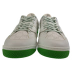 Gucci Basket GG Pattern 11 White Green Leather Sneakers — view 2
