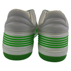 Gucci Basket GG Pattern 11 White Green Leather Sneakers — view 6