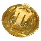 Chanel Vintage Faux Pearl CC Logo Gold White Plated Earrings — view 7