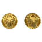 Chanel Vintage Faux Pearl CC Logo Gold White Plated Earrings — view 2