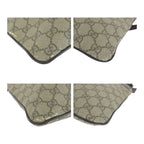 Gucci Brown Silver GG Supreme Canvas Shoulder — view 3