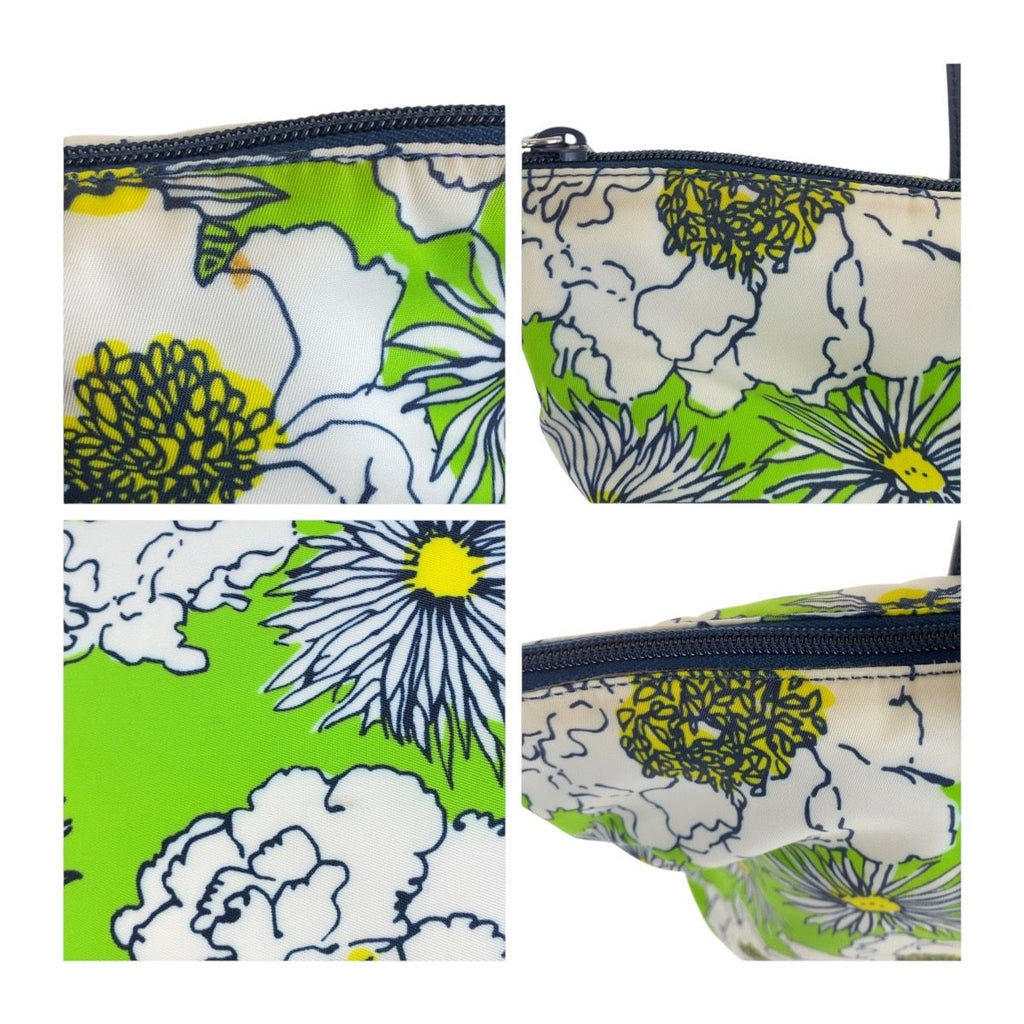 Prada Tessuto Green Multicolor Silver Nylon Tote Shoulder — view 6