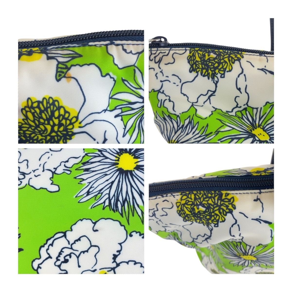Prada Tessuto Green Multicolor Silver Nylon Tote Shoulder — view 6