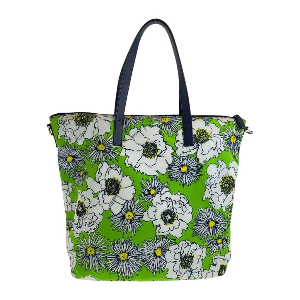 Prada Tessuto Green Multicolor Silver Nylon Tote Shoulder — view 2