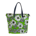 Prada Tessuto Green Multicolor Silver Nylon Tote Shoulder — view 2