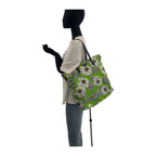 Prada Tessuto Green Multicolor Silver Nylon Tote Shoulder — view 7
