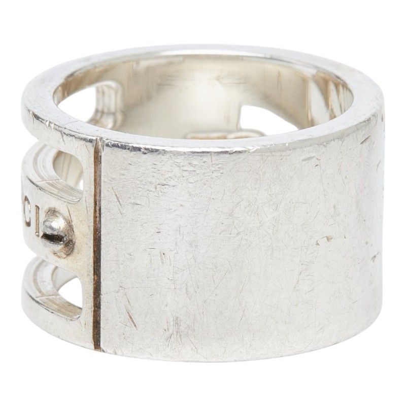 Gucci Logo Buss Ring Silver — view 5