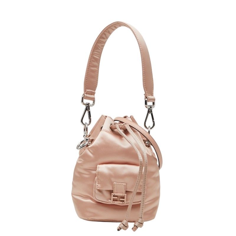 Fendi Montresor Mini / Shoulder Bag / 2-Way Pink Satin