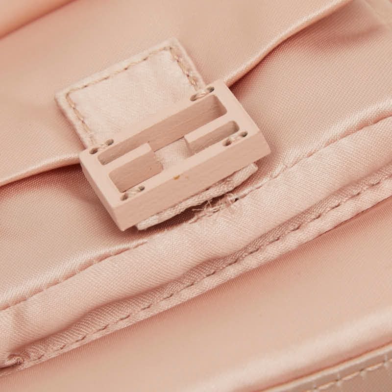 Fendi Montresor Mini / Shoulder Bag / 2-Way Pink Satin — view 8