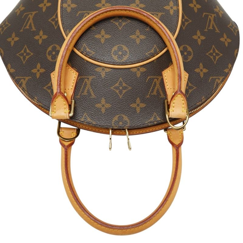 Louis Vuitton Monogram Ellipse PM Handbag Brown Leather — view 9