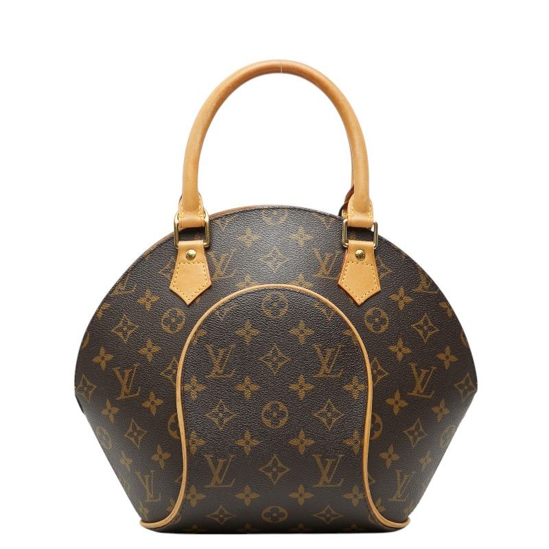 Louis Vuitton Monogram Ellipse PM Handbag Brown Leather