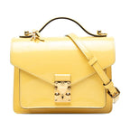 Louis Vuitton Vernis Monceau BB 2-Way Shoulder Bag Yellow Patent Leather