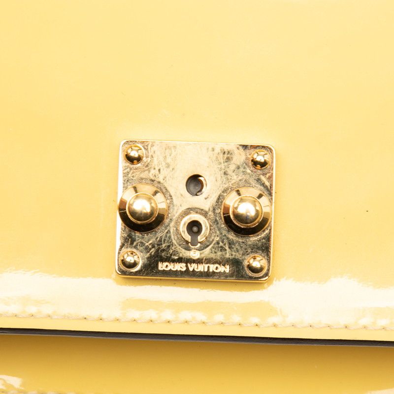 Louis Vuitton Vernis Monceau BB 2-Way Shoulder Bag Yellow Patent Leather — view 4