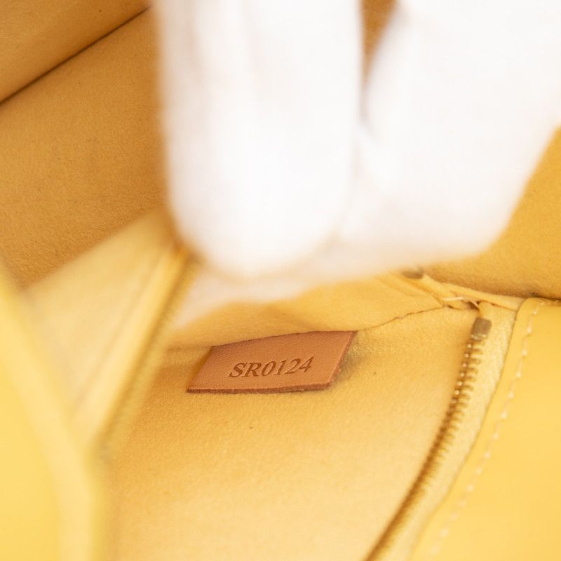 Louis Vuitton Vernis Monceau BB 2-Way Shoulder Bag Yellow Patent Leather — view 6