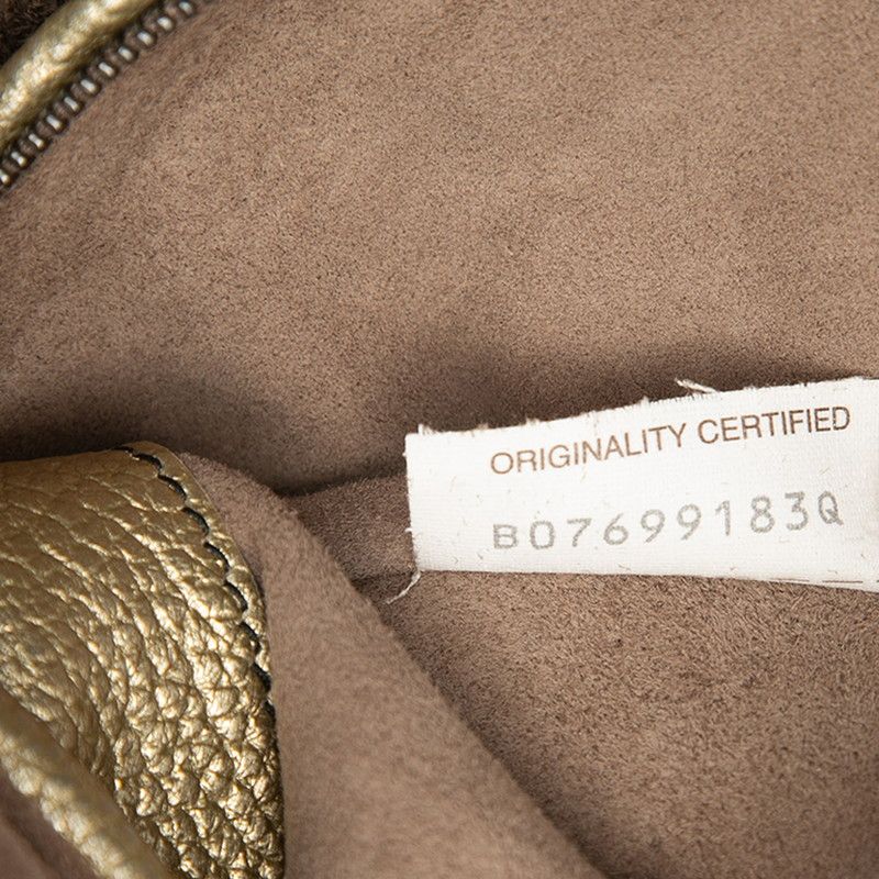 Bottega Veneta Shoulder Bag Gold Leather — view 6