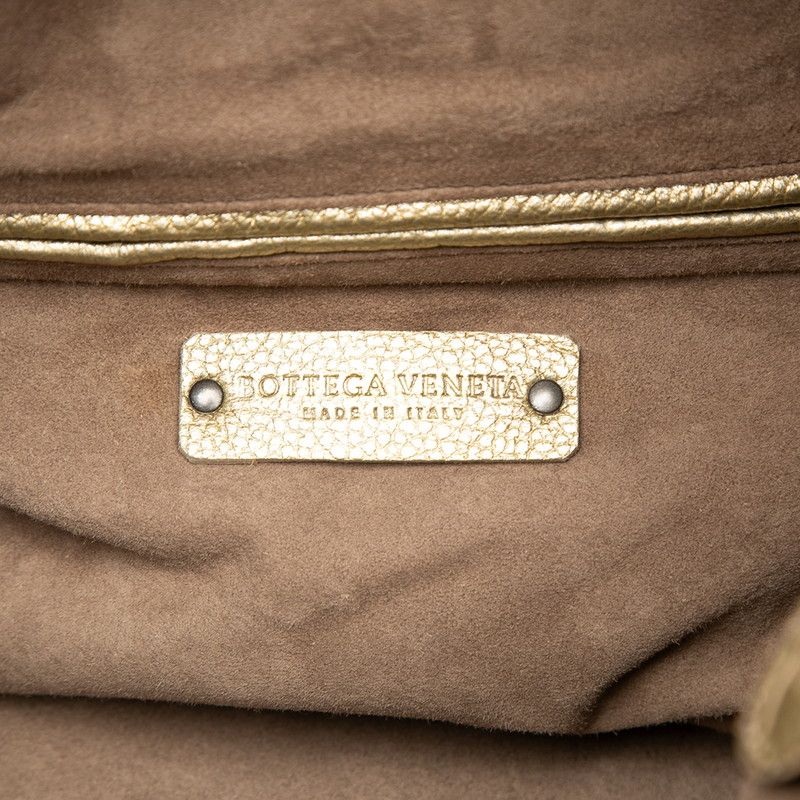 Bottega Veneta Shoulder Bag Gold Leather — view 5