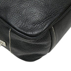 Prada Logo Boston Bag Black Leather — view 5