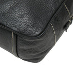 Prada Logo Boston Bag Black Leather — view 4