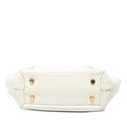 Bottega Veneta Maxi Intrecciato Arco 2-Way Shoulder Bag White Leather — view 3
