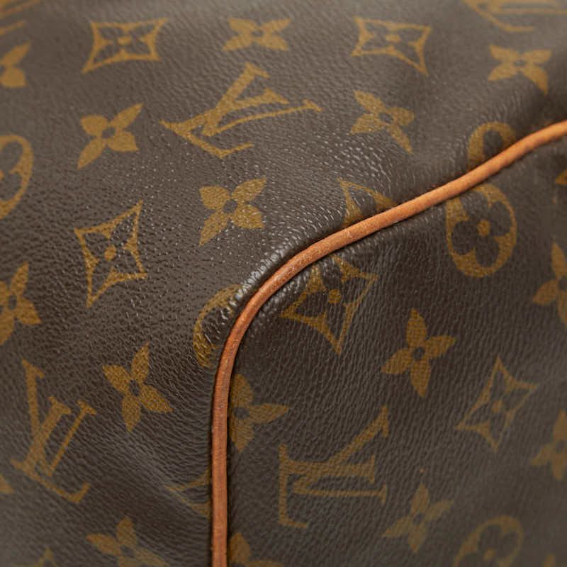 Louis Vuitton Monogram Speedy 30 Mini Boston Bag Brown Leather — view 4