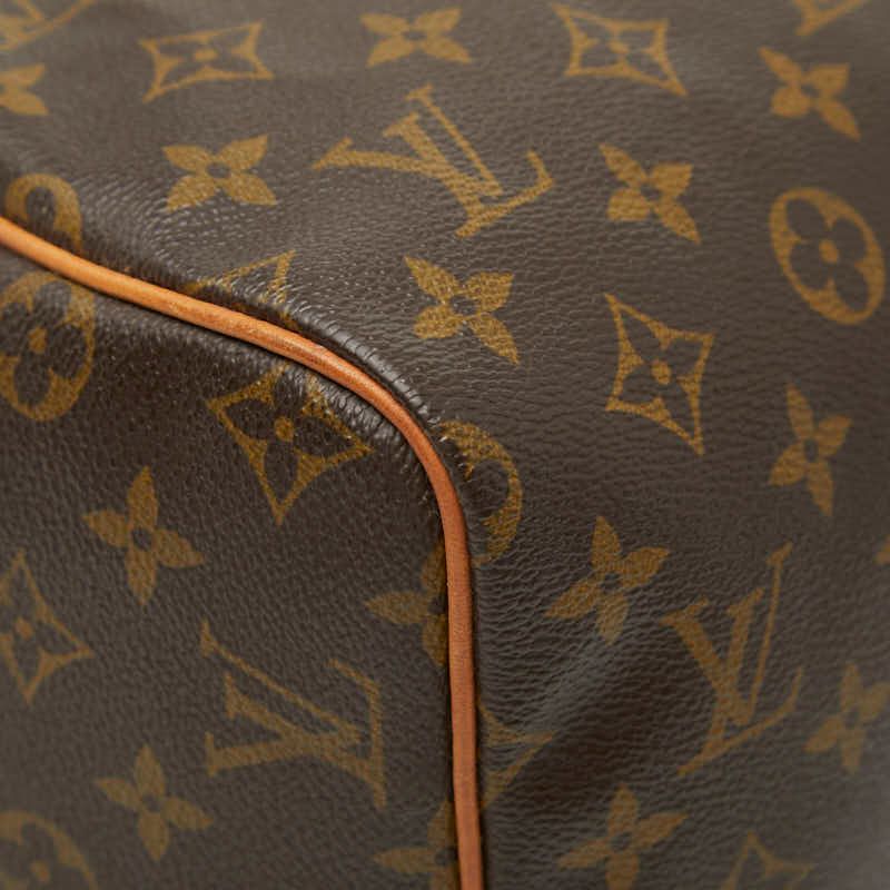 Louis Vuitton Monogram Speedy 30 Mini Boston Bag Brown Leather — view 5