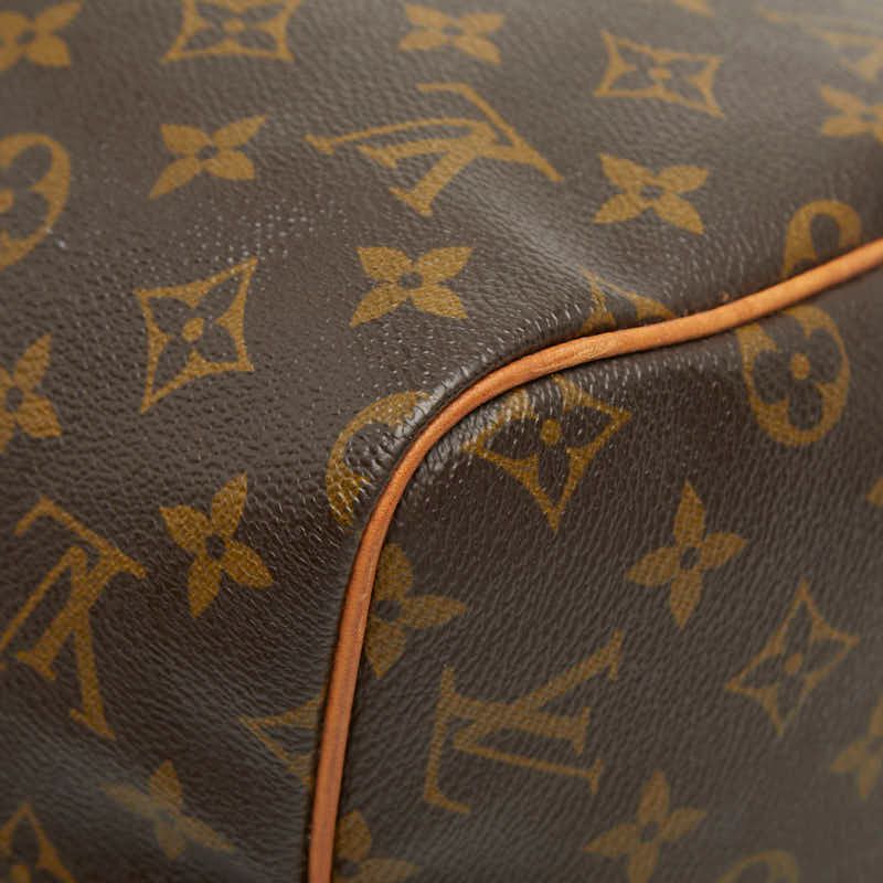 Louis Vuitton Monogram Speedy 30 Mini Boston Bag Brown Leather — view 6