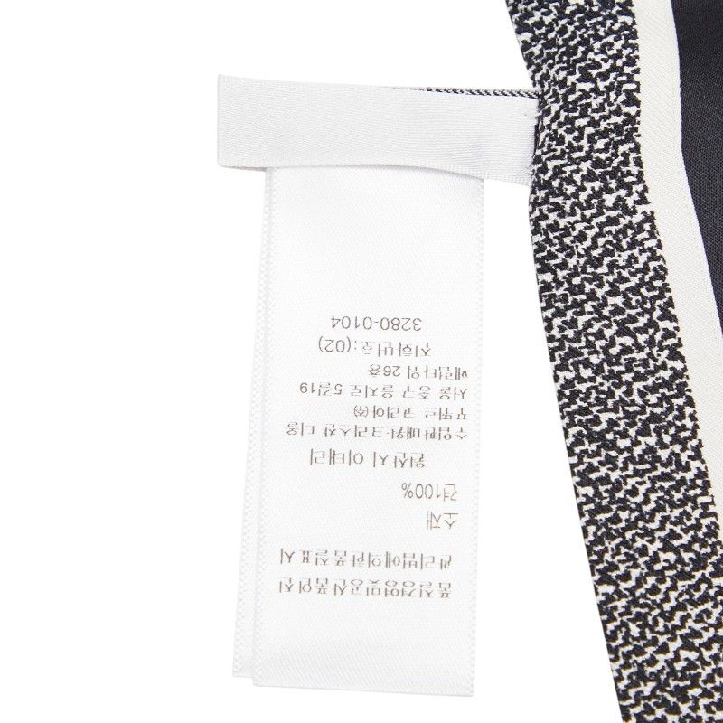 Dior D-floral Mitzah Twilly Scarf White Silk — view 6