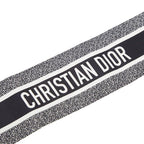 Dior D-floral Mitzah Twilly Scarf White Silk — view 3