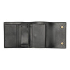 Celine Small Trifold Wallet Compact Black Gray Calf Leather — view 7
