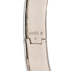 Hermes Click PM Bracelet Silver Off White Metal Enamel — view 4