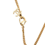 Chanel CC Logo Camellia Necklace Gold Black Plated Faux Pearl Rhinestone — view 5