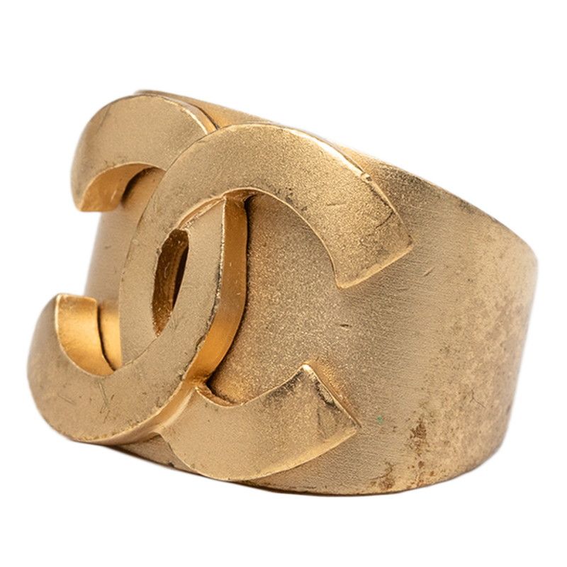 Chanel CC Logo Ring 01c Gold Plated — view 2