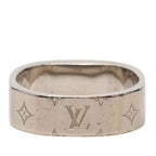 Louis Vuitton Bague Nanogram Ring M Silver Gold Plated Metal — view 3