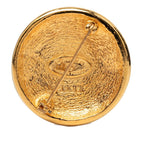 Chanel CC Logo Brooch Gold Plated — view 2